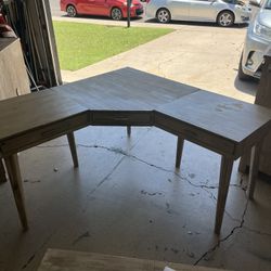 Wood Corner Desk