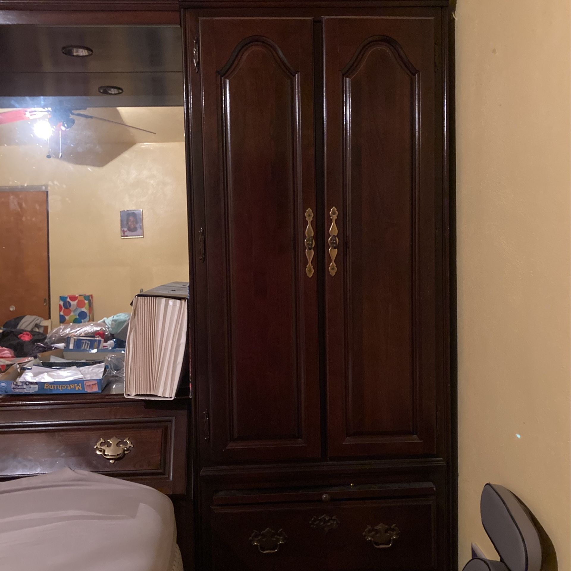 ARMOIRES, Dark Brown Wooden