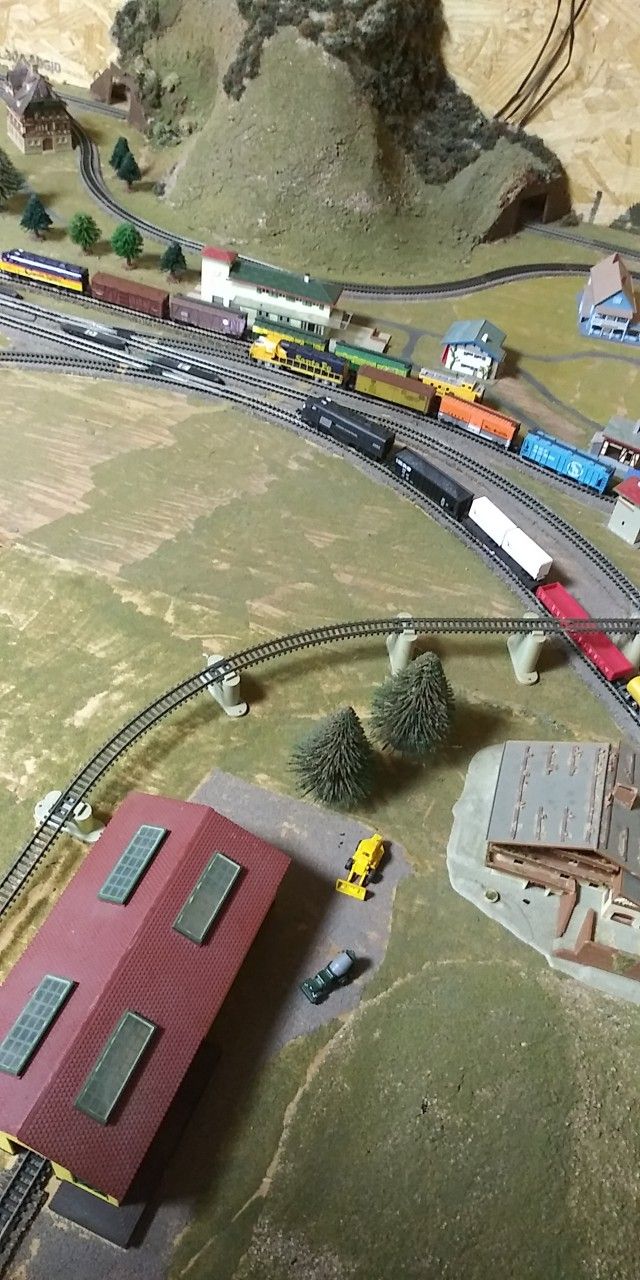 Complete N Scale Train layout