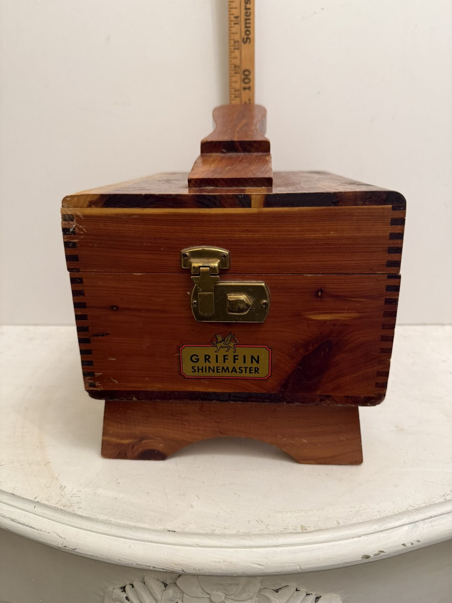 Vintage Griffin Shine master Shoe Shine Box