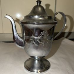 Vintage Metal Teapot + Puerto Rico Wooden Wall Decor Set