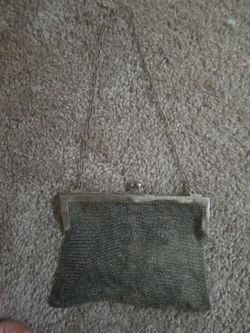 Antique mesh German silver w and d purse!