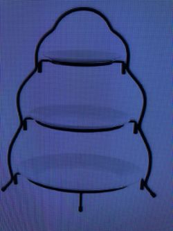 Modern white 3 tiered server brand new Never Open