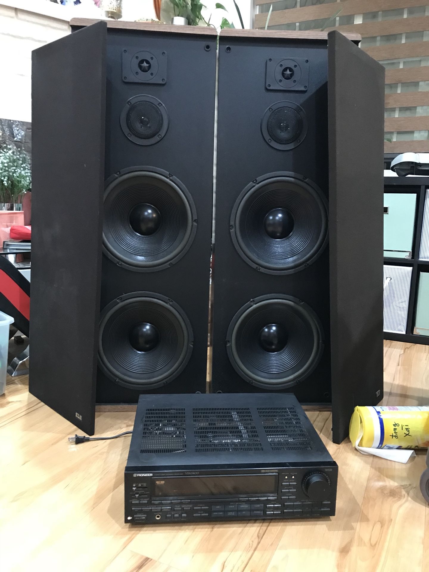 KLH T312 speaker And Receiver pioneer vsx 5400