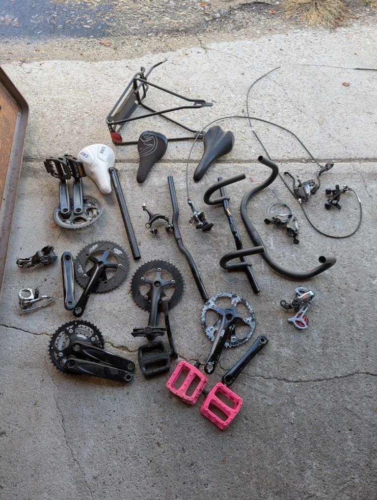 Bike parts & repair stand