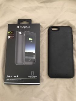 Black iPhone 6 Plus mophie charging case