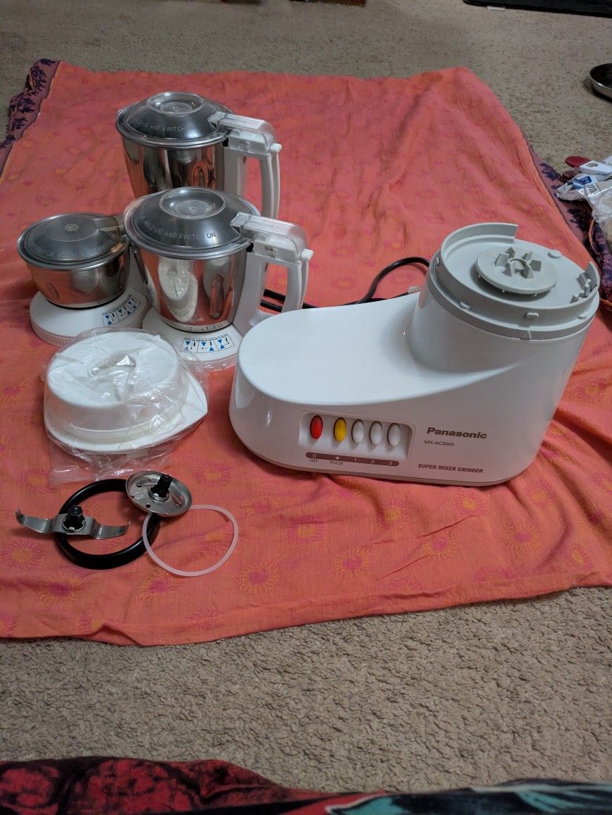 Panasonic Mixie With 3 Jars Cones With Spare Parts