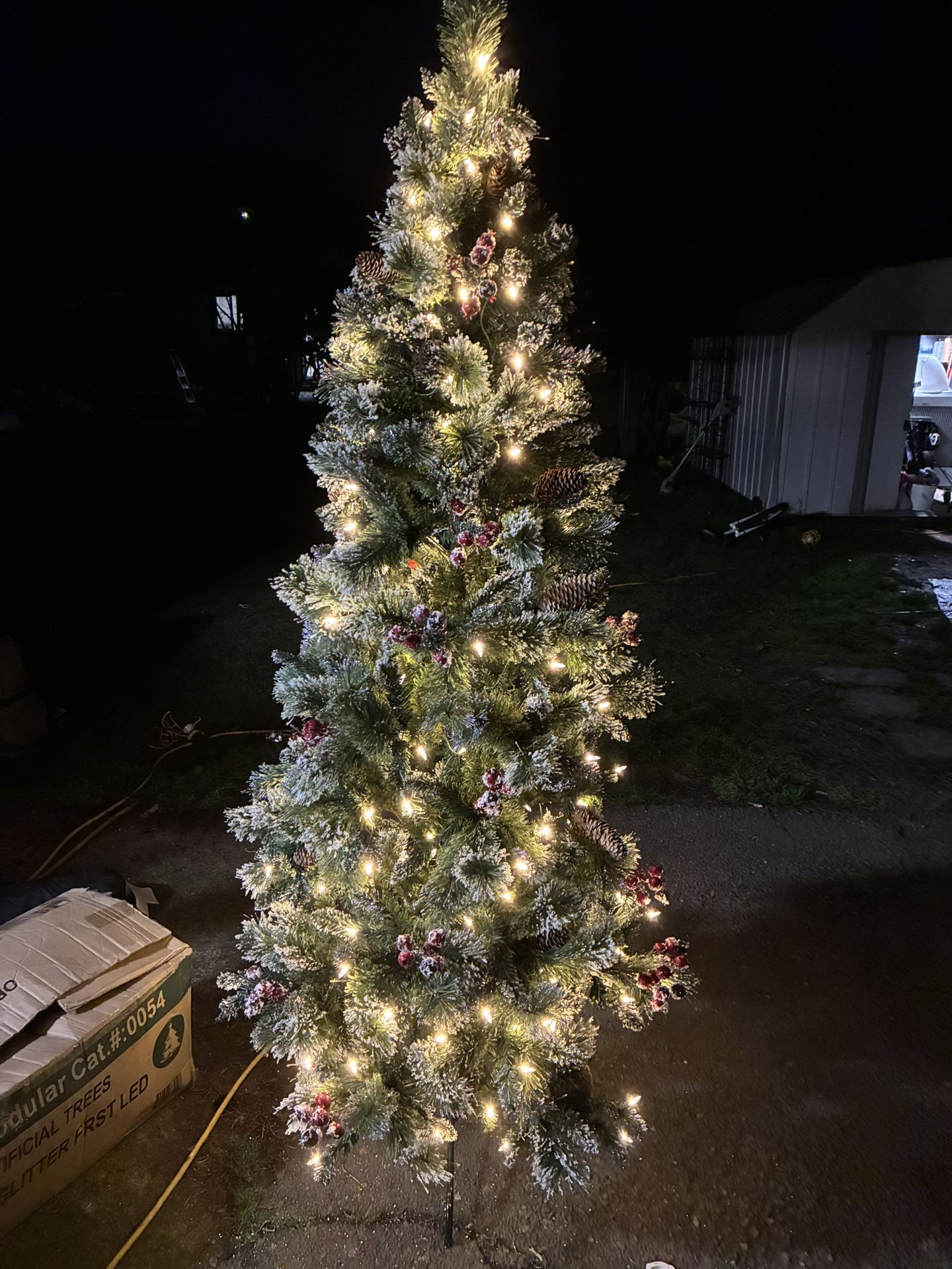 Holiday Living Frost Berry Slim Tree