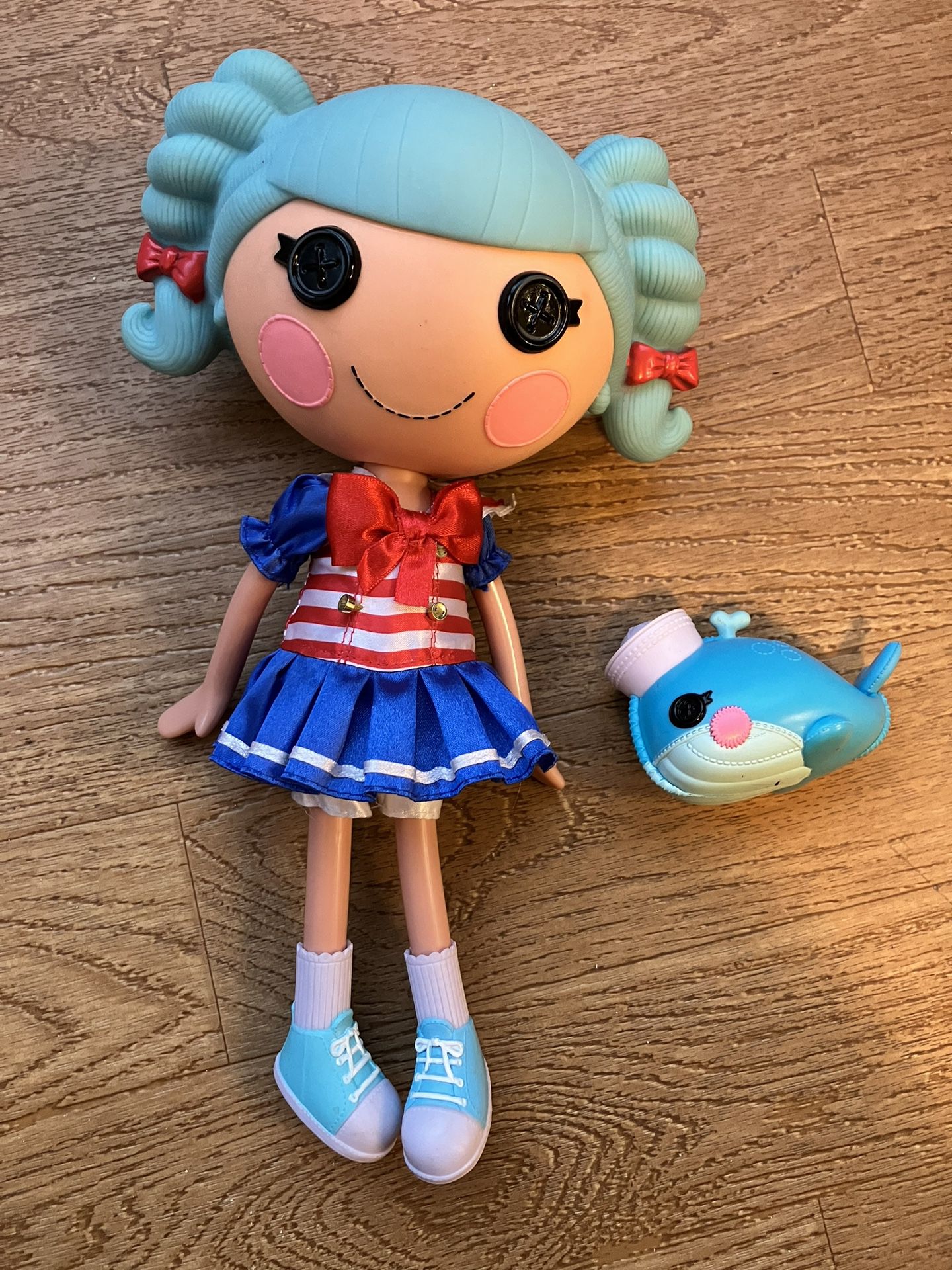 ❤️Lalaloopsy Full Size Marina Anchors Doll and Pet Whale