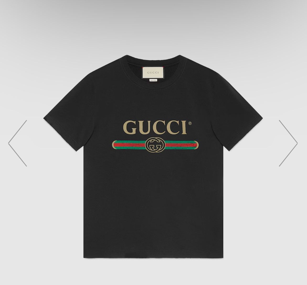Gucci Print T Shirt XL Men 2pc