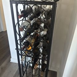 Wrought Iron Wine Rack
