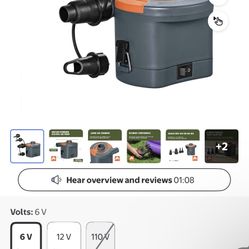 Ozark Trail Sidewinder D Cell Electric Air Pump