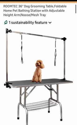 Dog grooming table