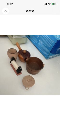 Wooden Kitchen Miniature Lot