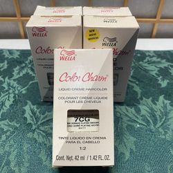 New Wella 7CG Platinum Gold Blonde 5 Set Hair Color