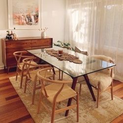 West Elm Jensen Glass Dining Table