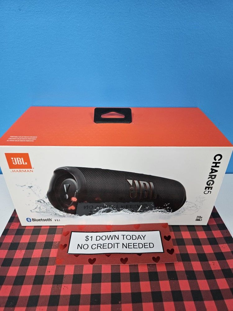 JBL Charge 5 Bluetooth Speaker  -PAY $1 To Take It Home - Pay the rest later -