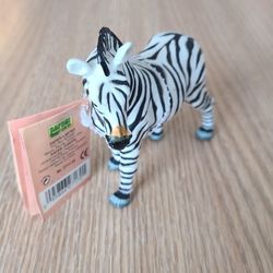 Vintage 1996 Safari LTD Zebra Figurine With Booklet