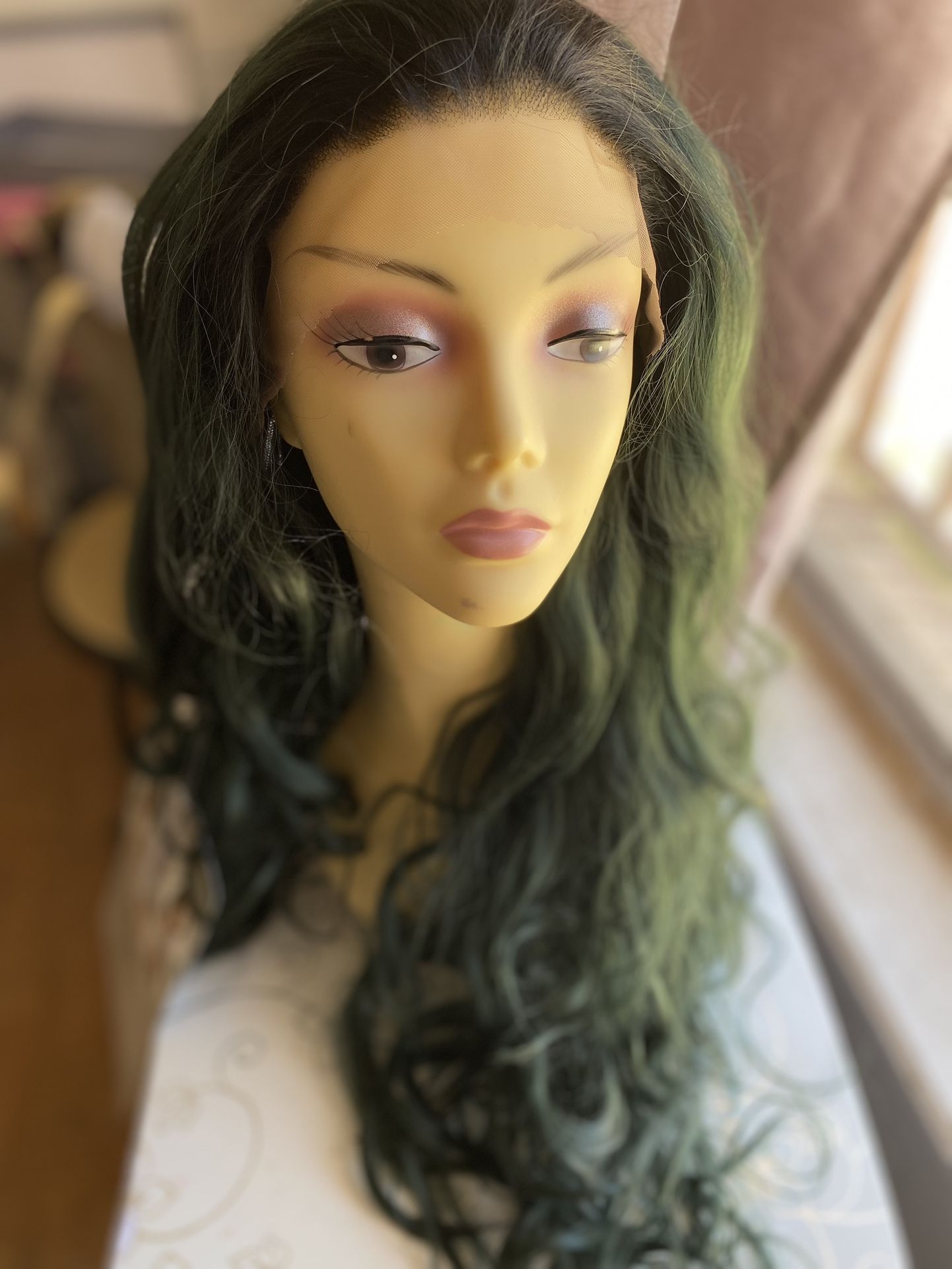 Wig Green Color 