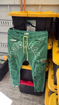 Icecream Green Cargo Jogger Pants