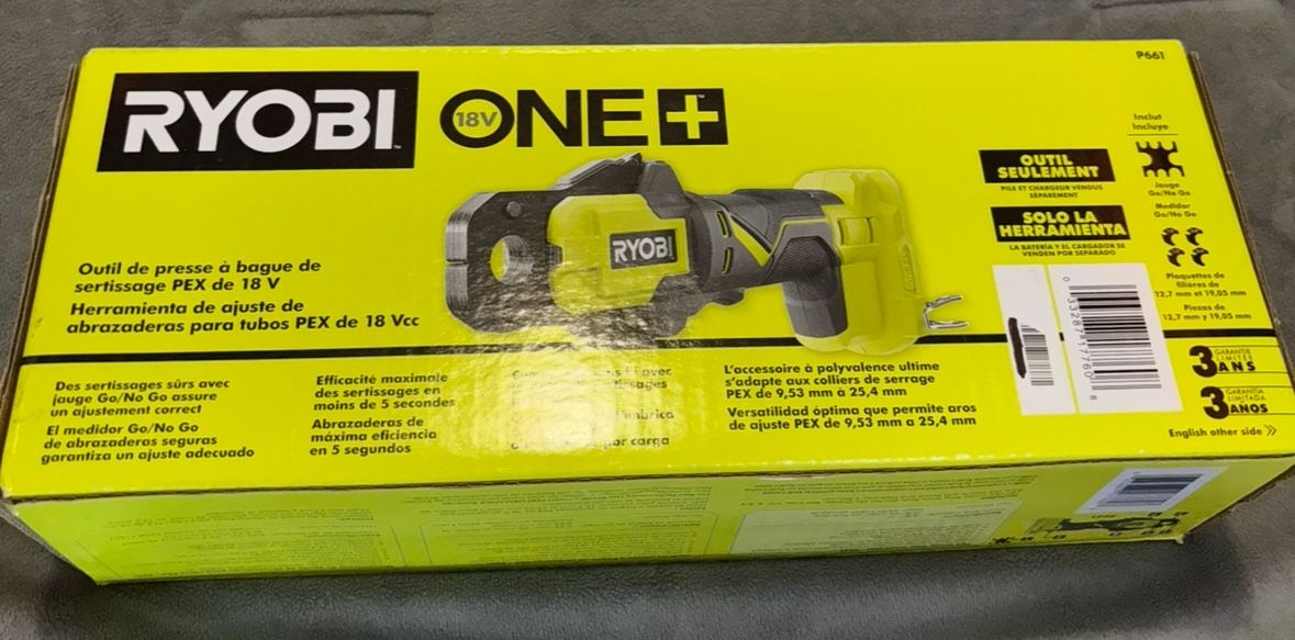 Ryobi 18V PEX Crimp Ring Press Tool