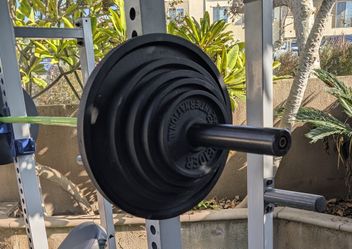 Weight Plates + Barbell 