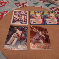 Baseball Greg Maddux Lot Of 10 Cards.  Cash Porch Pickup Redmond 