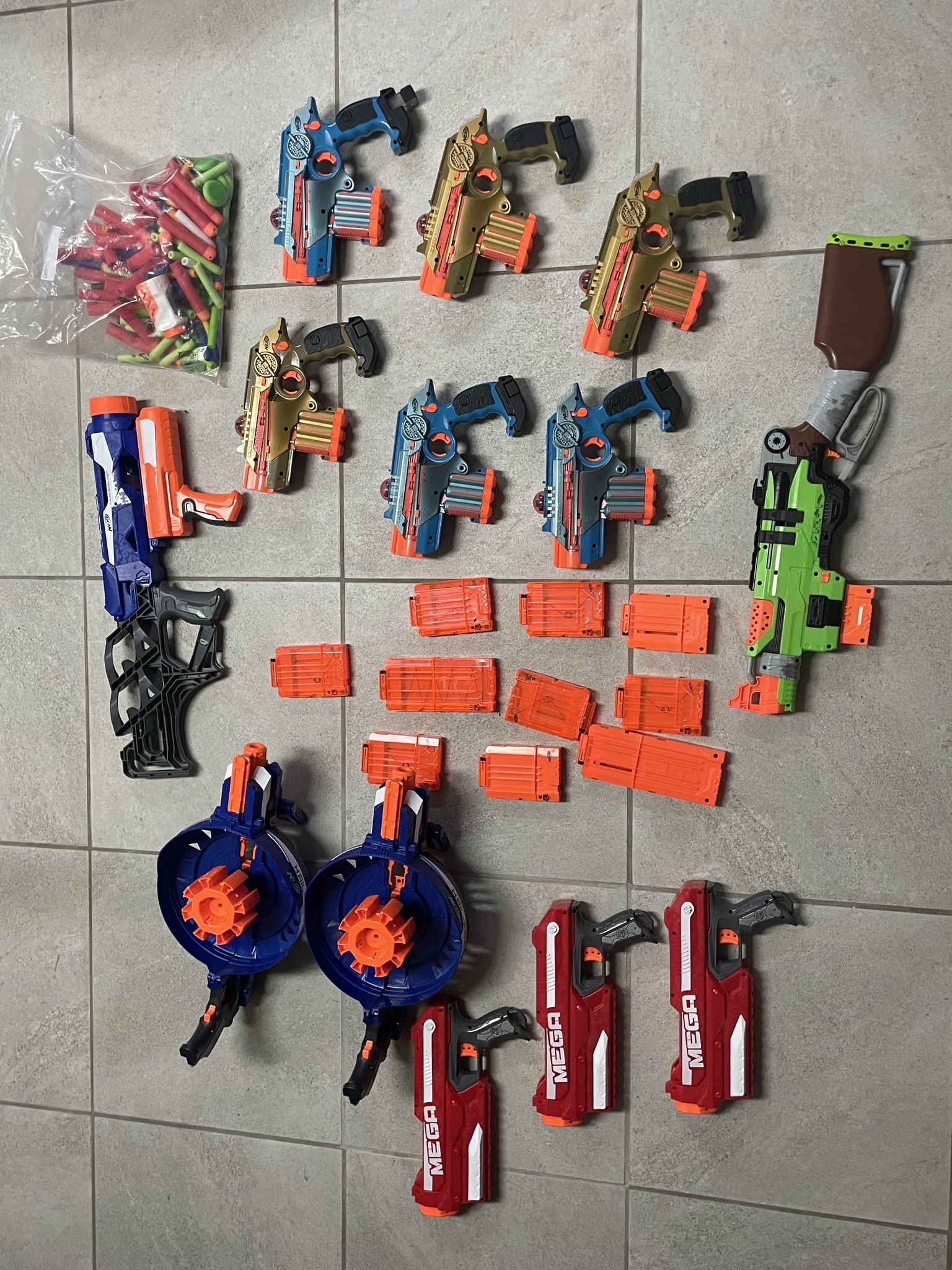 Over $500 worth of Nerf guns for sale!