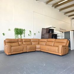 FREE DELIVERY Leather Power Reclining Sectional