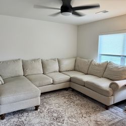 CraftMaster Sectional Couch Sofa- Stain Resistant/Easy Clean