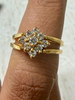 Solid 22k gold reversible ring