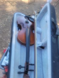 Violin in case