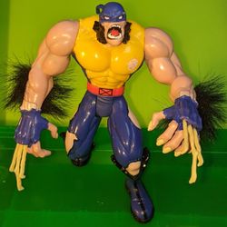 Vintage X-Men ToyBiz Marvel Bone Claws Wolverine Figure RARE deluxe figure-1997