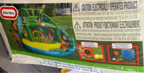 2n1 wet n dry bounce house inflatable water slide $400