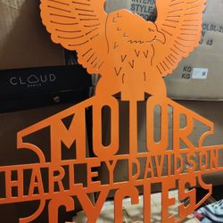 Motor Harley Davidson With 24 Height 32 Metal