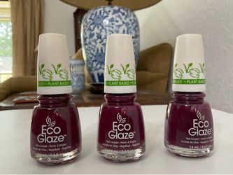 China Glaze Eco Glaze Dolce Dahlia Nail Lacquer Lot of 3 - Velvet Wine