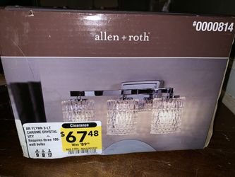 New 3 light vanity bar lamp from Lowe’s