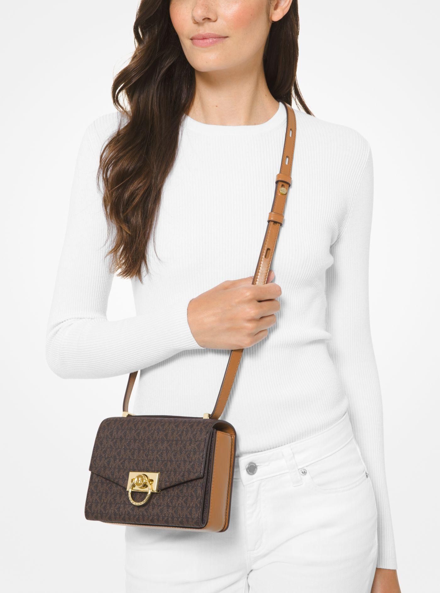 Brand new Michael Kors Hendrix Extra Small Logo Crossbody Bag for Sale