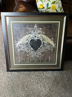 29” X 28” Frames Wall Art “Love” by Brandon Glover