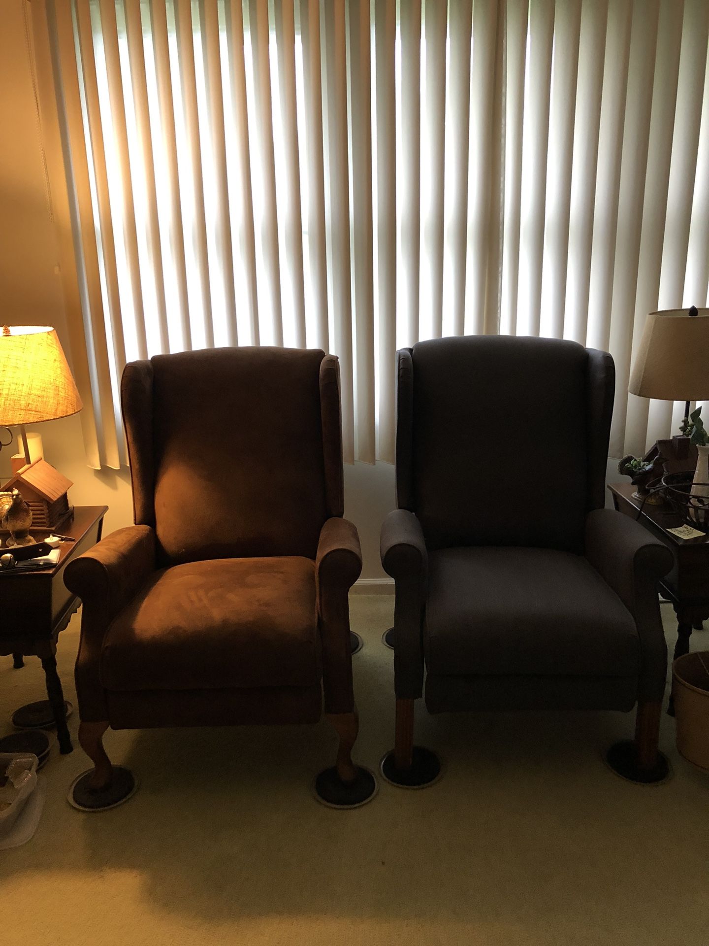 Custom Wing Back Recliners