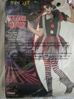 Killer Clown Halloween Costume 