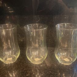 3 Glass Vases