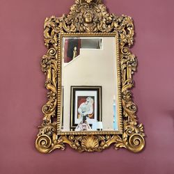 Antique Vintage Gold Mirror