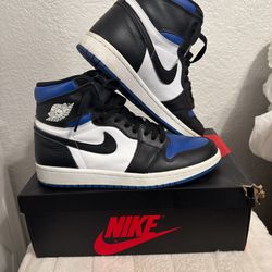 Blue Toe Air Jordan’s 