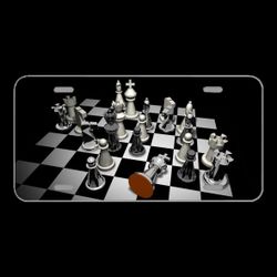 License Plate Novelty Car Front Checkmated Chess Figures Chess Pieces