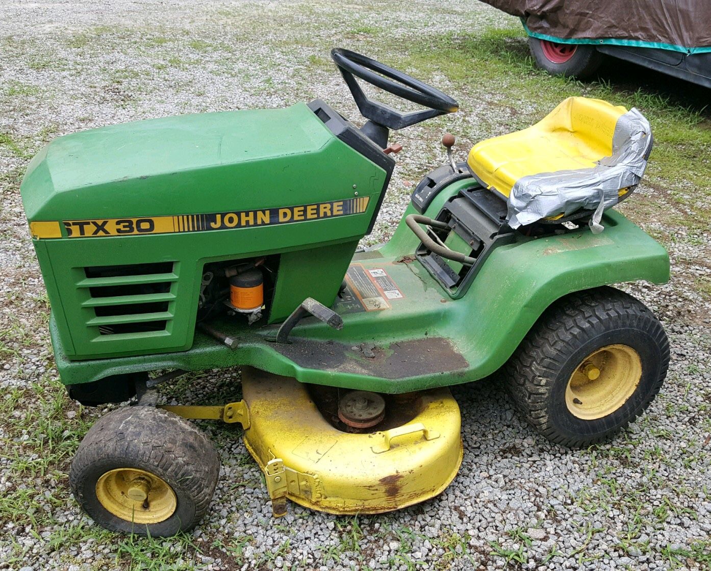 John Deere Deer STX30 Riding Lawn Mower Needs Work Read