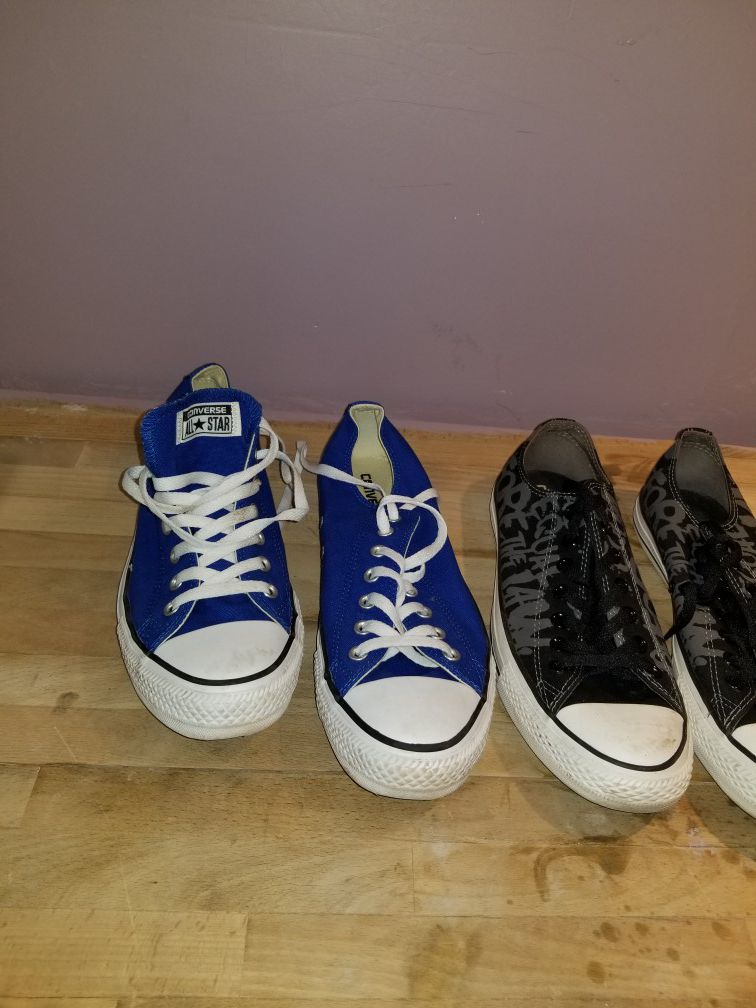Converse and Adidas sneakers size 11