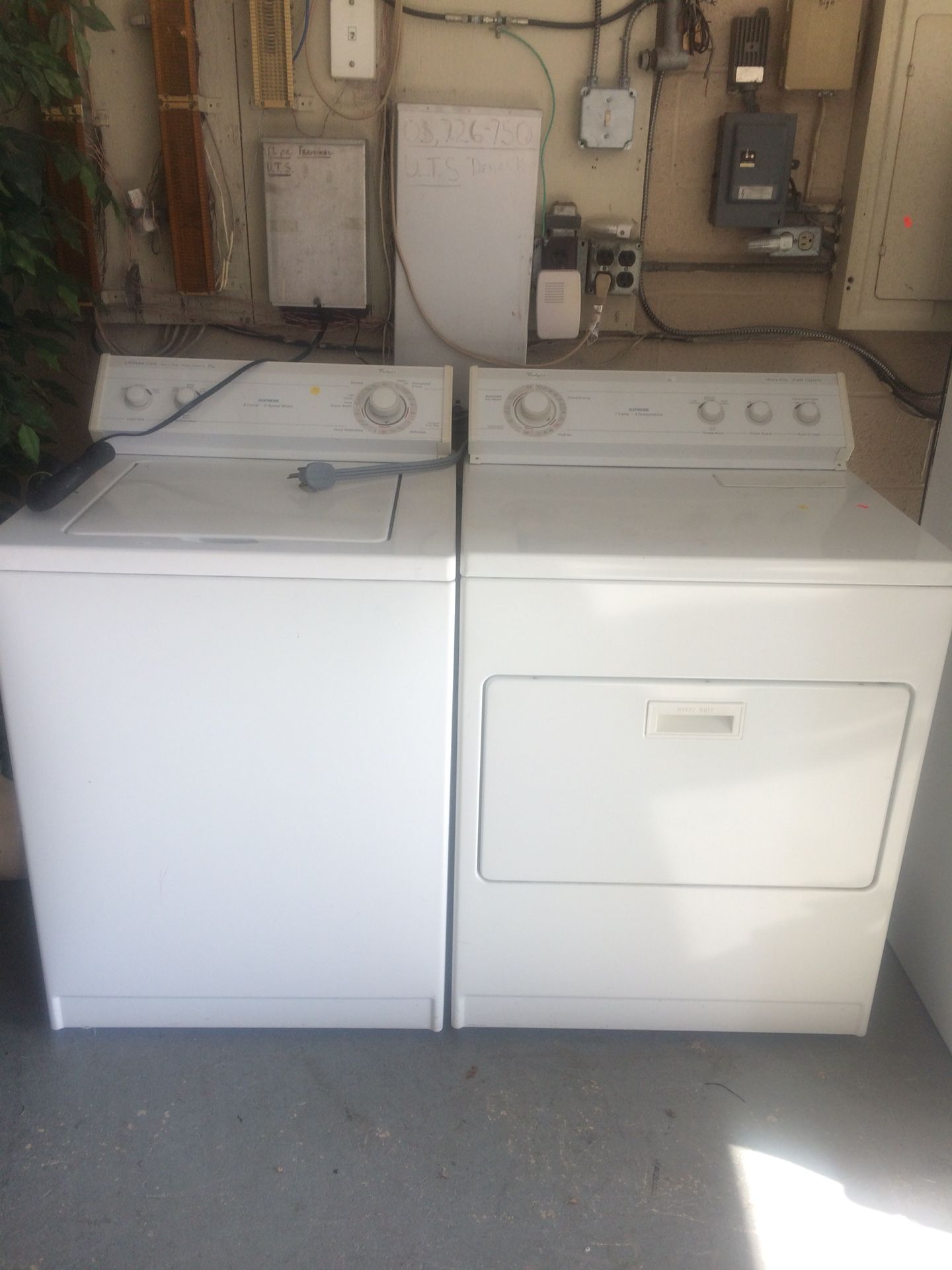 GE washer and dryer