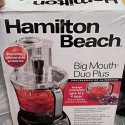 Food processor -Hamilton beach Duo Plus