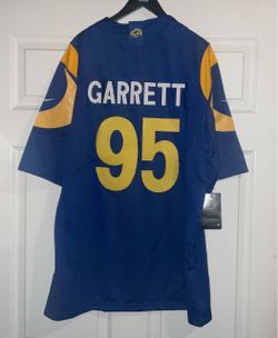 Los Angeles Rams #95 Myles Garrett Vapor Stitched Blue Home Jersey adult men’s size Medium New with Tags